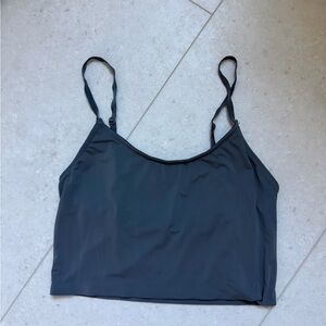 Urban Outfitters Dark Gray Spaghetti Strap Crop Top